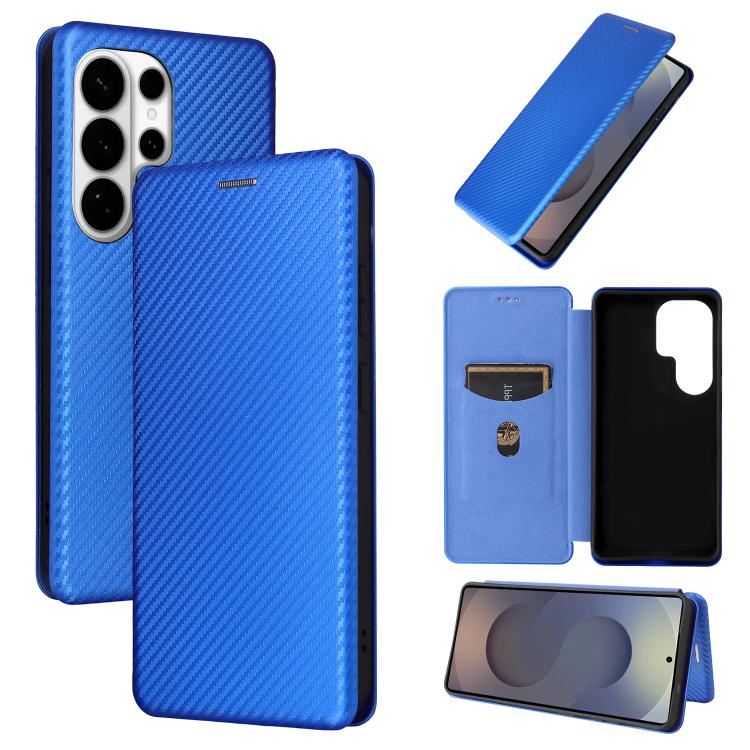 Carbon Fiber Texture Flip Leather Phone Case, For Galaxy S26 FE 5G, For Samsung Galaxy S26+ 5G, For Samsung Galaxy S26 Edge 5G, For Samsung Galaxy S26 Ultra 5G, For Samsung Galaxy S26 5G, For Samsung Galaxy S25 FE 5G, For Samsung Galaxy S25 Edge 5G    ...