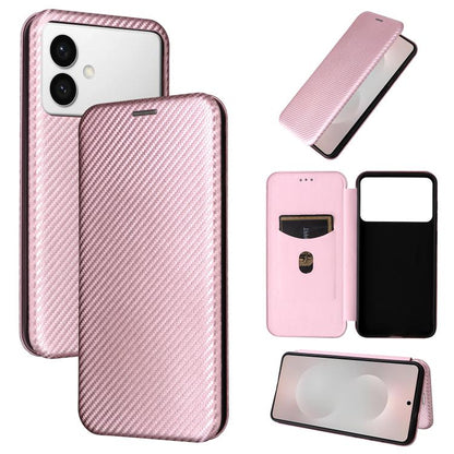 Carbon Fiber Texture Flip Leather Phone Case, For Galaxy S26 FE 5G, For Samsung Galaxy S26+ 5G, For Samsung Galaxy S26 Edge 5G, For Samsung Galaxy S26 Ultra 5G, For Samsung Galaxy S26 5G, For Samsung Galaxy S25 FE 5G, For Samsung Galaxy S25 Edge 5G    ...