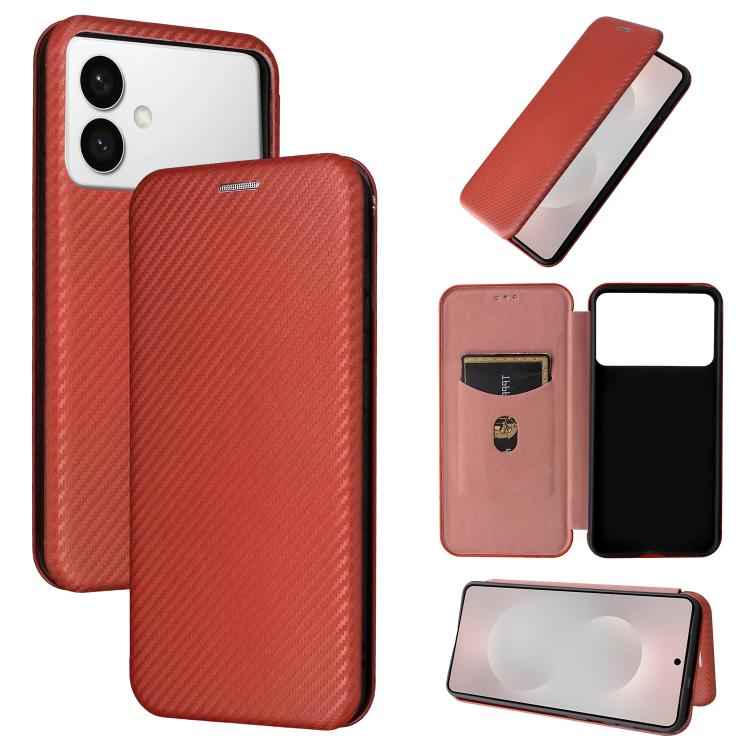 Carbon Fiber Texture Flip Leather Phone Case, For Samsung Galaxy S26+ 5G, For Samsung Galaxy S26 Edge 5G, For Samsung Galaxy S26 Ultra 5G, For Samsung Galaxy S26 5G, For Samsung Galaxy S25 FE 5G, For Samsung Galaxy S25 Edge 5G, For Samsung Galaxy S25 5...