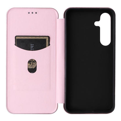 Carbon Fiber Texture Flip Leather Phone Case, For Galaxy S26 FE 5G, For Samsung Galaxy S26+ 5G, For Samsung Galaxy S26 Edge 5G, For Samsung Galaxy S26 Ultra 5G, For Samsung Galaxy S26 5G, For Samsung Galaxy S25 FE 5G, For Samsung Galaxy S25 Edge 5G    ...