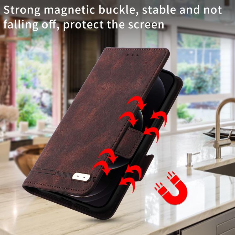 Magnetic Clasp Leather Phone Case
