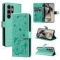 Cat and Bee Embossed Flip Leather Phone Case, For Galaxy S25 Ultra 5G, For Galaxy S24 FE 5G
