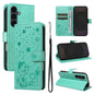 Cat and Bee Embossed Flip Leather Phone Case, For Galaxy S26 FE 5G, For Galaxy S26+ 5G, For Galaxy S26 Edge 5G, For Galaxy S26 Ultra 5G, For Galaxy S26 5G, For Galaxy S25 FE 5G, For Galaxy S25 / S24 5G, For Galaxy S25+ / S24+ 5G