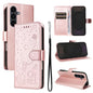 Cat and Bee Embossed Flip Leather Phone Case, For Galaxy S26 FE 5G, For Galaxy S26+ 5G, For Galaxy S26 Edge 5G, For Galaxy S26 Ultra 5G, For Galaxy S26 5G, For Galaxy S25 FE 5G, For Galaxy S25 / S24 5G, For Galaxy S25+ / S24+ 5G