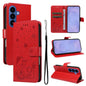 Cat and Bee Embossed Flip Leather Phone Case, For Galaxy S26 FE 5G, For Galaxy S26+ 5G, For Galaxy S26 Edge 5G, For Galaxy S26 Ultra 5G, For Galaxy S26 5G, For Galaxy S25 FE 5G, For Galaxy S25 / S24 5G, For Galaxy S25+ / S24+ 5G