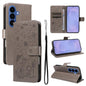 Cat and Bee Embossed Flip Leather Phone Case, For Galaxy S26 FE 5G, For Galaxy S26+ 5G, For Galaxy S26 Edge 5G, For Galaxy S26 Ultra 5G, For Galaxy S26 5G, For Galaxy S25 FE 5G, For Galaxy S25 / S24 5G, For Galaxy S25+ / S24+ 5G