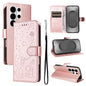 Cat and Bee Embossed Flip Leather Phone Case, For Galaxy S26 FE 5G, For Galaxy S26+ 5G, For Galaxy S26 Edge 5G, For Galaxy S26 Ultra 5G, For Galaxy S26 5G, For Galaxy S25 FE 5G, For Galaxy S25 / S24 5G, For Galaxy S25+ / S24+ 5G