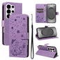 Cat and Bee Embossed Flip Leather Phone Case, For Galaxy S26 FE 5G, For Galaxy S26+ 5G, For Galaxy S26 Edge 5G, For Galaxy S26 Ultra 5G, For Galaxy S26 5G, For Galaxy S25 FE 5G, For Galaxy S25 / S24 5G, For Galaxy S25+ / S24+ 5G