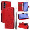 Cat and Bee Embossed Flip Leather Phone Case, For Galaxy S26 FE 5G, For Galaxy S26+ 5G, For Galaxy S26 Edge 5G, For Galaxy S26 Ultra 5G, For Galaxy S26 5G, For Galaxy S25 FE 5G, For Galaxy S25 / S24 5G, For Galaxy S25+ / S24+ 5G