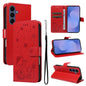 Cat and Bee Embossed Flip Leather Phone Case, For Galaxy S26 FE 5G, For Galaxy S26+ 5G, For Galaxy S26 Edge 5G, For Galaxy S26 Ultra 5G, For Galaxy S26 5G, For Galaxy S25 FE 5G, For Galaxy S25 / S24 5G, For Galaxy S25+ / S24+ 5G