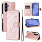 Cat and Bee Embossed Flip Leather Phone Case, For Galaxy S26 FE 5G, For Galaxy S26+ 5G, For Galaxy S26 Edge 5G, For Galaxy S26 Ultra 5G, For Galaxy S26 5G, For Galaxy S25 FE 5G, For Galaxy S25 / S24 5G, For Galaxy S25+ / S24+ 5G