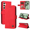 Skin Feel Life Tree Metal Button Leather Phone Case, For Samsung Galaxy S24 FE 5G