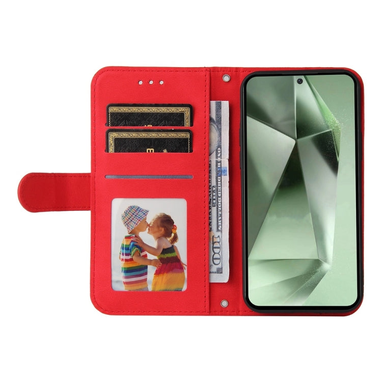 Skin Feel Life Tree Metal Button Leather Phone Case, For Samsung Galaxy S24 FE 5G