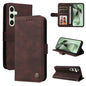 Skin Feel Life Tree Metal Button Leather Phone Case, For Samsung Galaxy S24 FE 5G