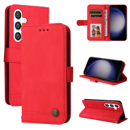 Skin Feel Life Tree Metal Button Leather Phone Case, For Galaxy S26 FE 5G, For Samsung Galaxy S26+ 5G, For Samsung Galaxy S26 Edge 5G, For Samsung Galaxy S26 Ultra 5G, For Samsung Galaxy S26 5G, For Samsung Galaxy S25 Edge 5G, For Samsung Galaxy S25 5G...