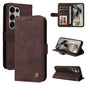 Skin Feel Life Tree Metal Button Leather Phone Case, For Galaxy S26 FE 5G, For Samsung Galaxy S26+ 5G, For Samsung Galaxy S26 Edge 5G, For Samsung Galaxy S26 Ultra 5G, For Samsung Galaxy S26 5G, For Samsung Galaxy S25 Edge 5G, For Samsung Galaxy S25 5G...