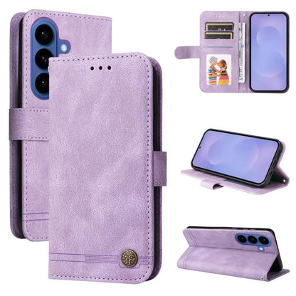 Skin Feel Life Tree Metal Button Leather Phone Case, For Galaxy S26 FE 5G, For Samsung Galaxy S26+ 5G, For Samsung Galaxy S26 Edge 5G, For Samsung Galaxy S26 Ultra 5G, For Samsung Galaxy S26 5G, For Samsung Galaxy S25 Edge 5G, For Samsung Galaxy S25 5G...