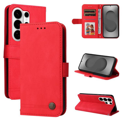 Skin Feel Life Tree Metal Button Leather Phone Case, For Galaxy S26 FE 5G, For Samsung Galaxy S26+ 5G, For Samsung Galaxy S26 Edge 5G, For Samsung Galaxy S26 Ultra 5G, For Samsung Galaxy S26 5G, For Samsung Galaxy S25 Edge 5G, For Samsung Galaxy S25 5G...