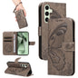 Swallowtail Butterfly Embossed Leather Phone Case, For Galaxy S25 Ultra 5G, For Galaxy S24 FE 5G