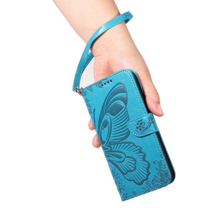 Swallowtail Butterfly Embossed Leather Phone Case, For Galaxy S25 Ultra 5G, For Galaxy S24 FE 5G