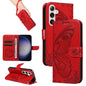 Swallowtail Butterfly Embossed Leather Phone Case, For Galaxy S26 FE 5G, For Galaxy S26+ 5G, For Galaxy S26 Edge 5G, For Galaxy S26 Ultra 5G, For Galaxy S26 5G, For Galaxy S25 FE 5G, For Galaxy S25 / S24 5G, For Galaxy S25+ / S24+ 5G