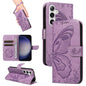 Swallowtail Butterfly Embossed Leather Phone Case, For Galaxy S26 FE 5G, For Galaxy S26+ 5G, For Galaxy S26 Edge 5G, For Galaxy S26 Ultra 5G, For Galaxy S26 5G, For Galaxy S25 FE 5G, For Galaxy S25 / S24 5G, For Galaxy S25+ / S24+ 5G
