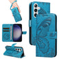Swallowtail Butterfly Embossed Leather Phone Case, For Galaxy S26 FE 5G, For Galaxy S26+ 5G, For Galaxy S26 Edge 5G, For Galaxy S26 Ultra 5G, For Galaxy S26 5G, For Galaxy S25 FE 5G, For Galaxy S25 / S24 5G, For Galaxy S25+ / S24+ 5G