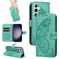 Swallowtail Butterfly Embossed Leather Phone Case, For Galaxy S26 FE 5G, For Galaxy S26+ 5G, For Galaxy S26 Edge 5G, For Galaxy S26 Ultra 5G, For Galaxy S26 5G, For Galaxy S25 FE 5G, For Galaxy S25 / S24 5G, For Galaxy S25+ / S24+ 5G