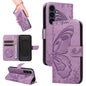 Swallowtail Butterfly Embossed Leather Phone Case, For Galaxy S26 FE 5G, For Galaxy S26+ 5G, For Galaxy S26 Edge 5G, For Galaxy S26 Ultra 5G, For Galaxy S26 5G, For Galaxy S25 FE 5G, For Galaxy S25 / S24 5G, For Galaxy S25+ / S24+ 5G