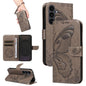 Swallowtail Butterfly Embossed Leather Phone Case, For Galaxy S26 FE 5G, For Galaxy S26+ 5G, For Galaxy S26 Edge 5G, For Galaxy S26 Ultra 5G, For Galaxy S26 5G, For Galaxy S25 FE 5G, For Galaxy S25 / S24 5G, For Galaxy S25+ / S24+ 5G