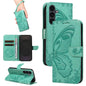 Swallowtail Butterfly Embossed Leather Phone Case, For Galaxy S26 FE 5G, For Galaxy S26+ 5G, For Galaxy S26 Edge 5G, For Galaxy S26 Ultra 5G, For Galaxy S26 5G, For Galaxy S25 FE 5G, For Galaxy S25 / S24 5G, For Galaxy S25+ / S24+ 5G