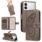 Swallowtail Butterfly Embossed Leather Phone Case, For Galaxy S26 FE 5G, For Galaxy S26+ 5G, For Galaxy S26 Edge 5G, For Galaxy S26 Ultra 5G, For Galaxy S26 5G, For Galaxy S25 FE 5G, For Galaxy S25 / S24 5G, For Galaxy S25+ / S24+ 5G