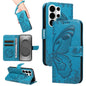 Swallowtail Butterfly Embossed Leather Phone Case, For Galaxy S26 FE 5G, For Galaxy S26+ 5G, For Galaxy S26 Edge 5G, For Galaxy S26 Ultra 5G, For Galaxy S26 5G, For Galaxy S25 FE 5G, For Galaxy S25 / S24 5G, For Galaxy S25+ / S24+ 5G