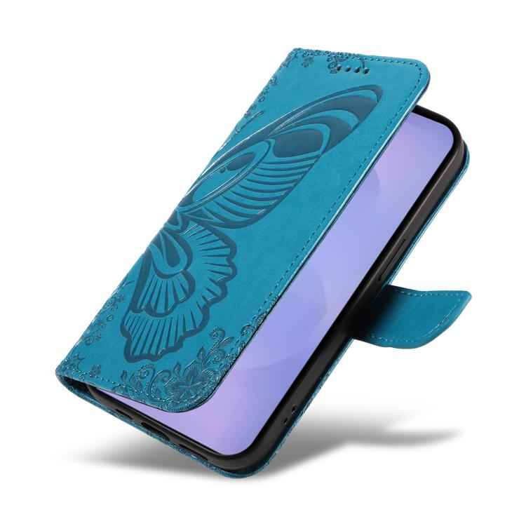Swallowtail Butterfly Embossed Leather Phone Case, For Samsung Galaxy S26+ 5G, For Samsung Galaxy S26 Edge 5G, For Samsung Galaxy S26 Ultra 5G, For Samsung Galaxy S26 5G, For Samsung Galaxy S25 FE 5G, For Samsung Galaxy S25 / S24 5G                    ...