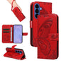 Swallowtail Butterfly Embossed Leather Phone Case, For Galaxy S26 FE 5G, For Galaxy S26+ 5G, For Galaxy S26 Edge 5G, For Galaxy S26 Ultra 5G, For Galaxy S26 5G, For Galaxy S25 FE 5G, For Galaxy S25 / S24 5G, For Galaxy S25+ / S24+ 5G