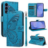 Swallowtail Butterfly Embossed Leather Phone Case, For Galaxy S26 FE 5G, For Galaxy S26+ 5G, For Galaxy S26 Edge 5G, For Galaxy S26 Ultra 5G, For Galaxy S26 5G, For Galaxy S25 FE 5G, For Galaxy S25 / S24 5G, For Galaxy S25+ / S24+ 5G