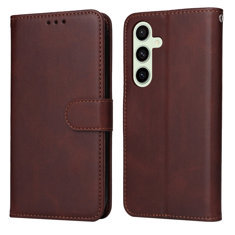 Classic Calf Texture Flip Leather Phone Case, For Galaxy S24 FE 5G
