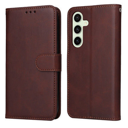 Classic Calf Texture Flip Leather Phone Case, For Galaxy S24 FE 5G