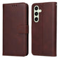 Classic Calf Texture Flip Leather Phone Case, For Galaxy S24 FE 5G