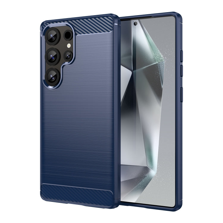 Carbon Fiber Brushed Texture TPU Phone Case, For Galaxy S26 FE 5G, For Samsung Galaxy S26+ 5G, For Samsung Galaxy S26 Edge 5G, For Samsung Galaxy S26 Ultra 5G, For Samsung Galaxy S25 FE 5G, For Samsung Galaxy S25 Edge 5G, For Samsung Galaxy S25 5G     ...