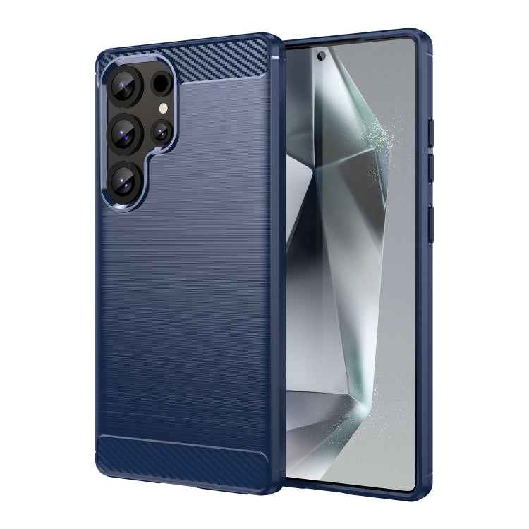Carbon Fiber Brushed Texture TPU Phone Case, For Samsung Galaxy S26+ 5G, For Samsung Galaxy S26 Edge 5G, For Samsung Galaxy S26 Ultra 5G, For Samsung Galaxy S26 5G, For Samsung Galaxy S25 FE 5G, For Samsung Galaxy S25 Edge 5G, For Samsung Galaxy S25 5G...