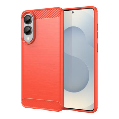 Carbon Fiber Brushed Texture TPU Phone Case, For Galaxy S26 FE 5G, For Samsung Galaxy S26+ 5G, For Samsung Galaxy S26 Edge 5G, For Samsung Galaxy S26 Ultra 5G, For Samsung Galaxy S25 FE 5G, For Samsung Galaxy S25 Edge 5G, For Samsung Galaxy S25 5G     ...