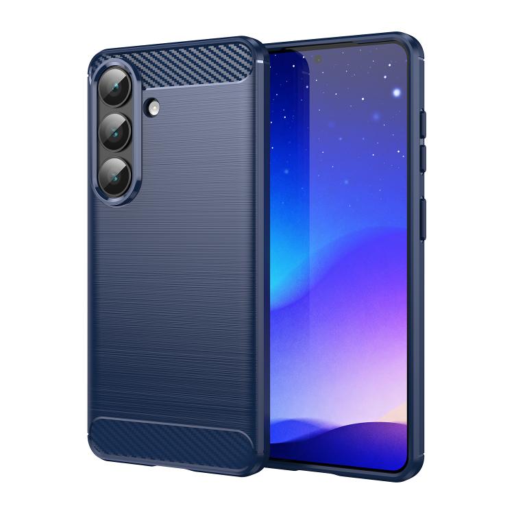 Carbon Fiber Brushed Texture TPU Phone Case, For Galaxy S26 FE 5G, For Samsung Galaxy S26+ 5G, For Samsung Galaxy S26 Edge 5G, For Samsung Galaxy S26 Ultra 5G, For Samsung Galaxy S25 FE 5G, For Samsung Galaxy S25 Edge 5G, For Samsung Galaxy S25 5G     ...
