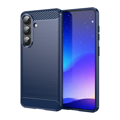 Carbon Fiber Brushed Texture TPU Phone Case, For Galaxy S26 FE 5G, For Samsung Galaxy S26+ 5G, For Samsung Galaxy S26 Edge 5G, For Samsung Galaxy S26 Ultra 5G, For Samsung Galaxy S25 FE 5G, For Samsung Galaxy S25 Edge 5G, For Samsung Galaxy S25 5G     ...