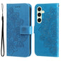 Seven-petal Flowers Embossing Leather Phone Case, For Galaxy S24 FE 5G