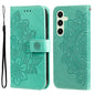 Seven-petal Flowers Embossing Leather Phone Case, For Galaxy S24 FE 5G
