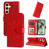 Embossed Sunflower Leather Phone Case, For Galaxy S24 FE 5G