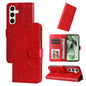 Embossed Sunflower Leather Phone Case, For Galaxy S24 FE 5G