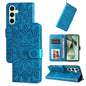 Embossed Sunflower Leather Phone Case, For Galaxy S24 FE 5G