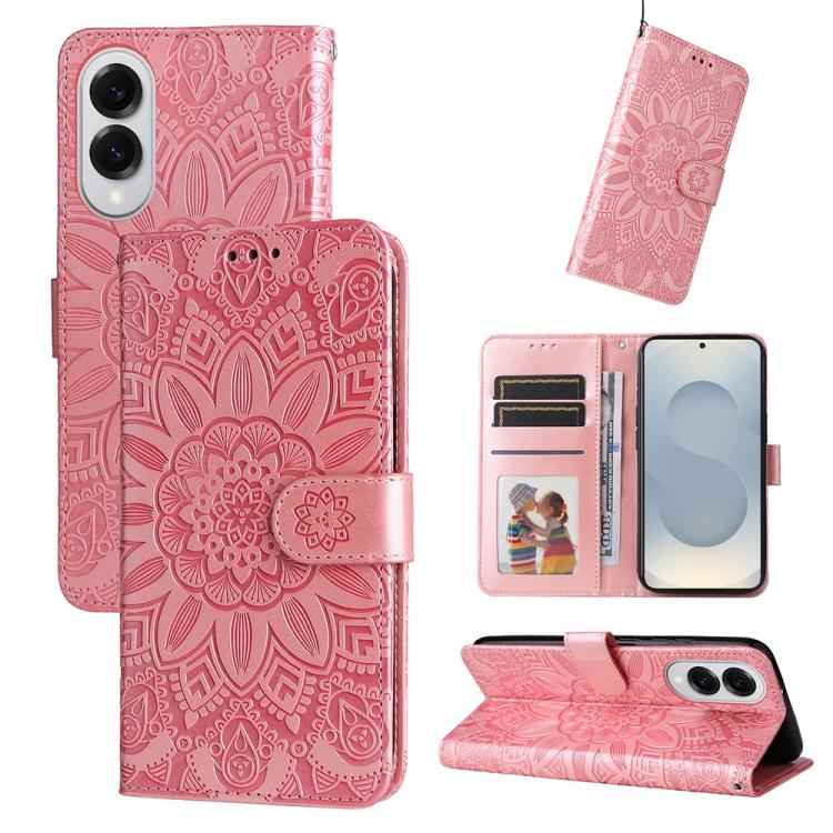 Embossed Sunflower Leather Phone Case, For Samsung Galaxy S26+ 5G, For Samsung Galaxy S26 Edge 5G, For Samsung Galaxy S26 Ultra 5G, For Samsung Galaxy S26 5G, For Samsung Galaxy S25 Edge 5G, For Samsung Galaxy S25 5G, For Samsung Galaxy S25+ 5G        ...